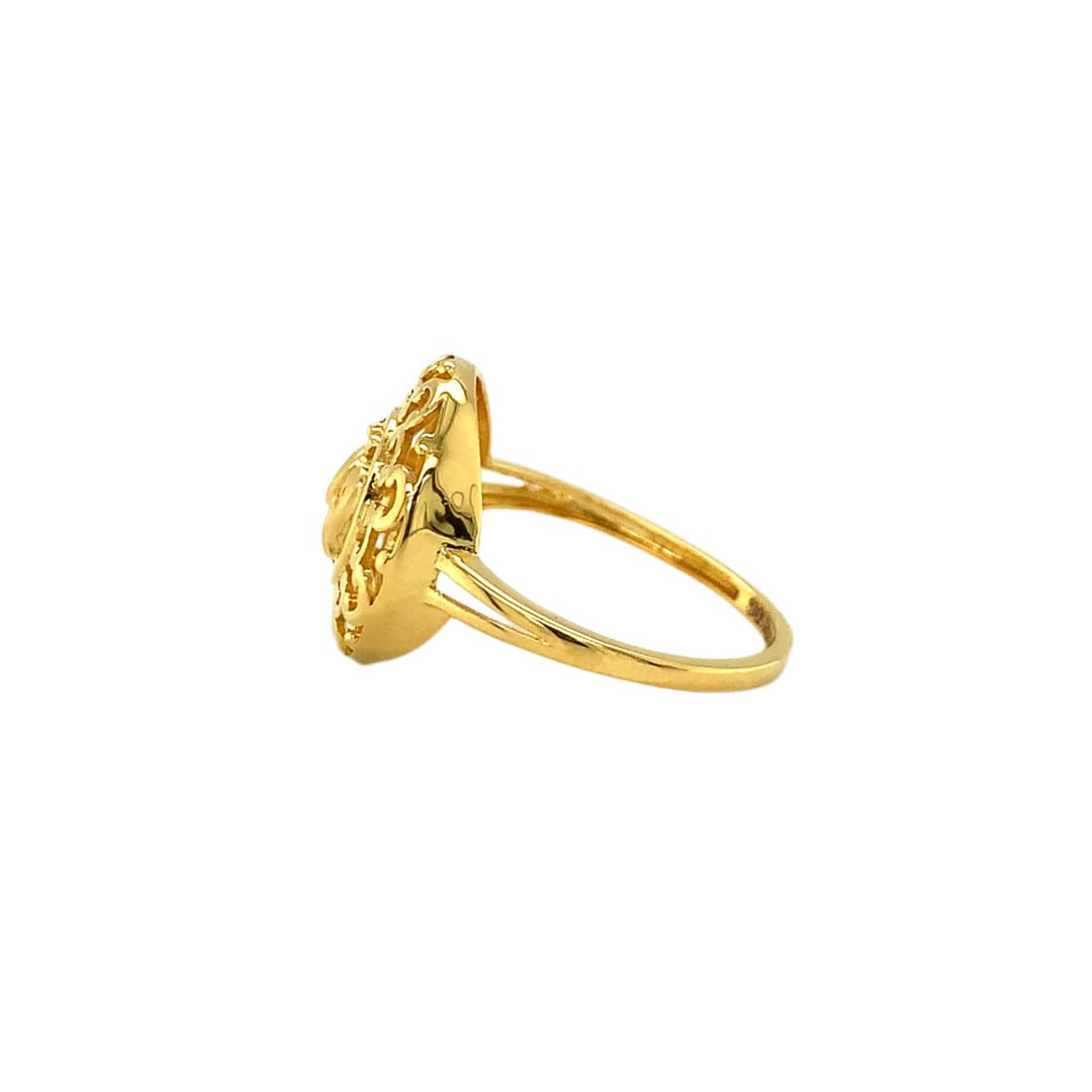 18kt Fancy Gold Ring